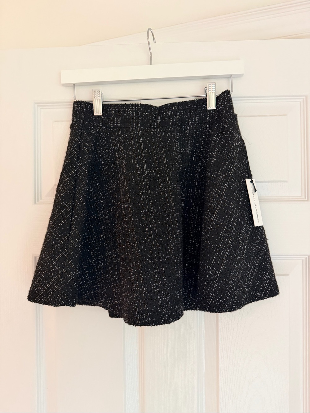 Cupcakes and Cashmere Black Tweed Skort | XS | NWT
